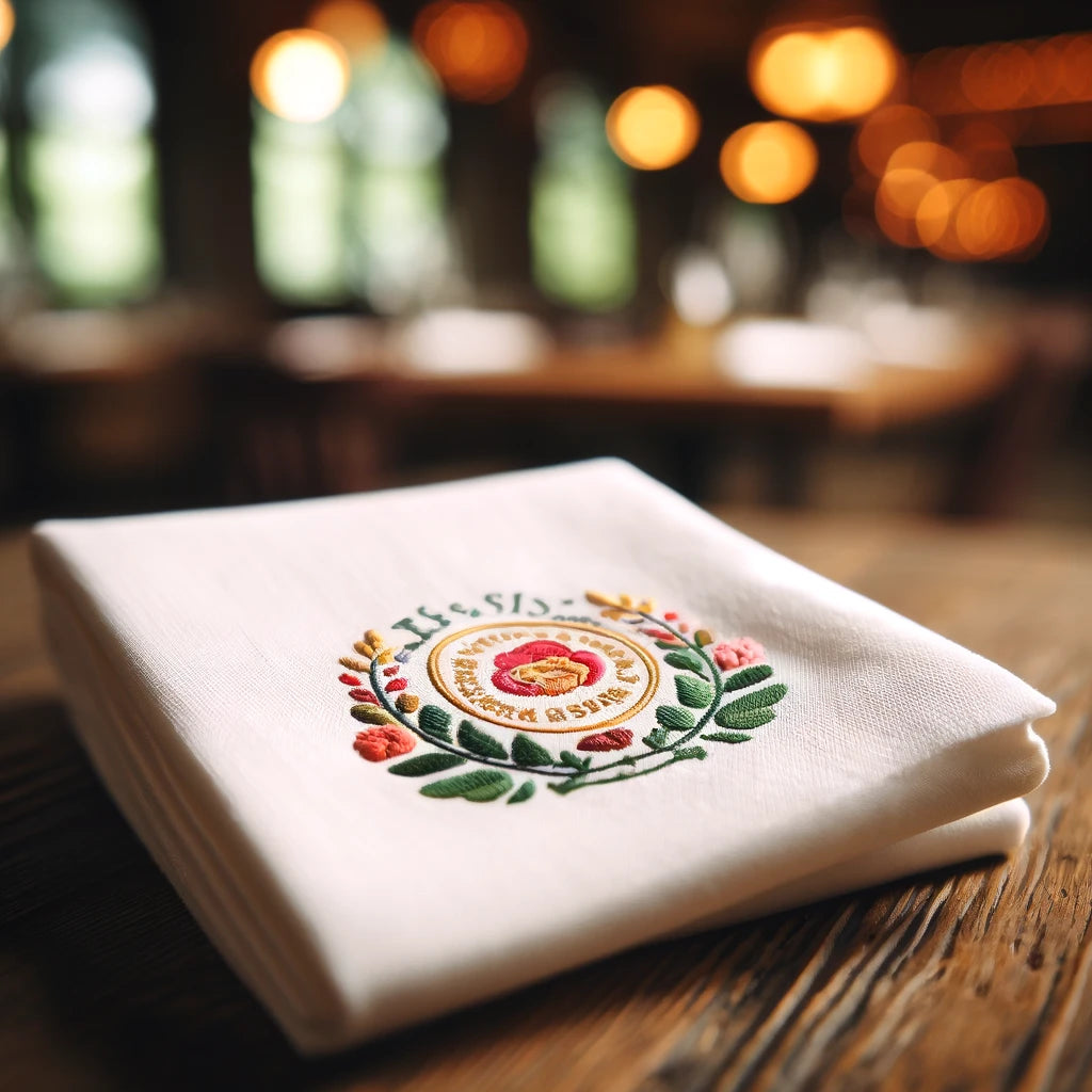 Branded Linen Napkins for Restaurants and Businesses
