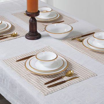 100% Linen Printed Placemats