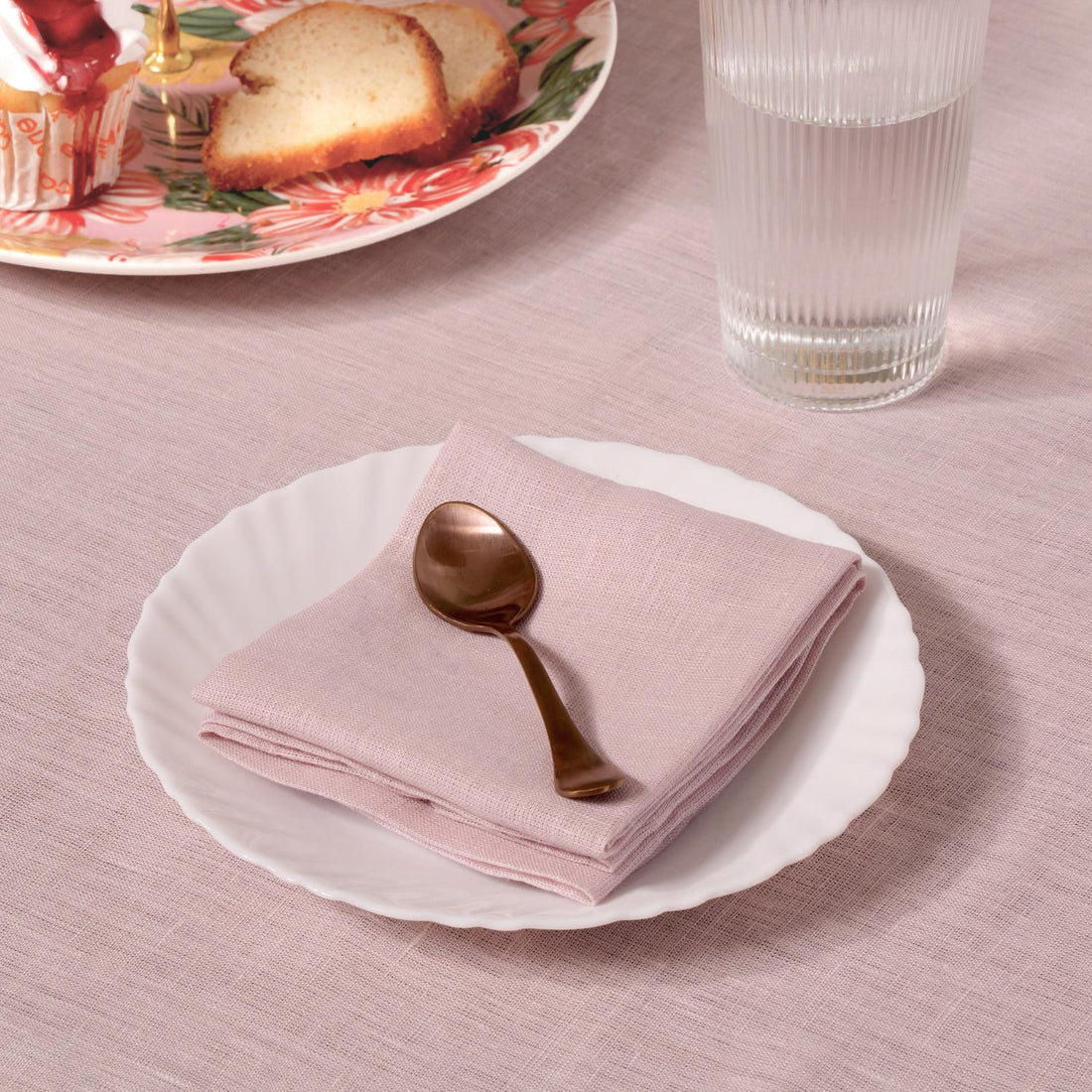 Dusty Rose 100% Linen Plain Napkins